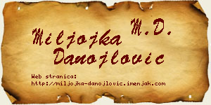 Miljojka Danojlović vizit kartica